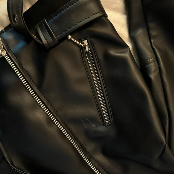 Straight To Hell vegan leather commando jacket - Picture 4 of 8